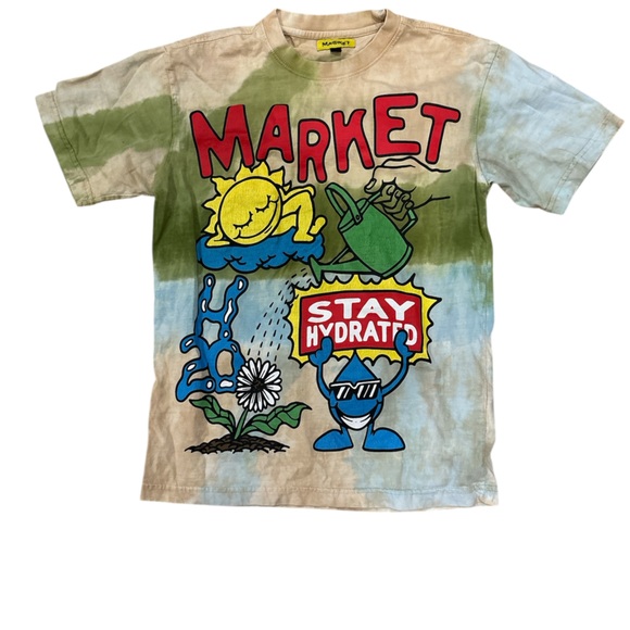Market Other - Vintage Chinatown Market Stay Hydrated Baggy Tie Dye Tee Grail Shirt Men small